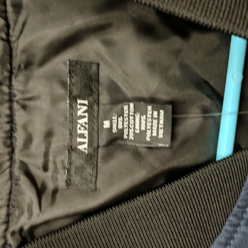 NWT Alfani bomber jacket dark blue men's size medium - Picture 6 of 6